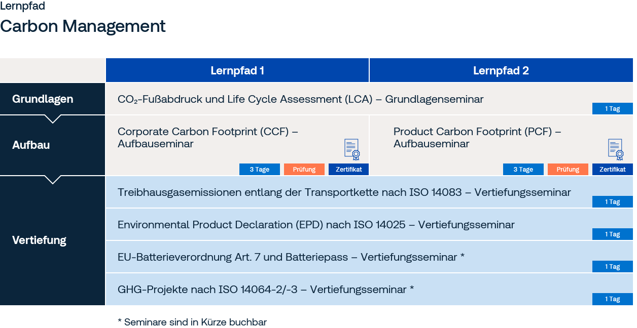 Grafik Lernpfad Carbon Management