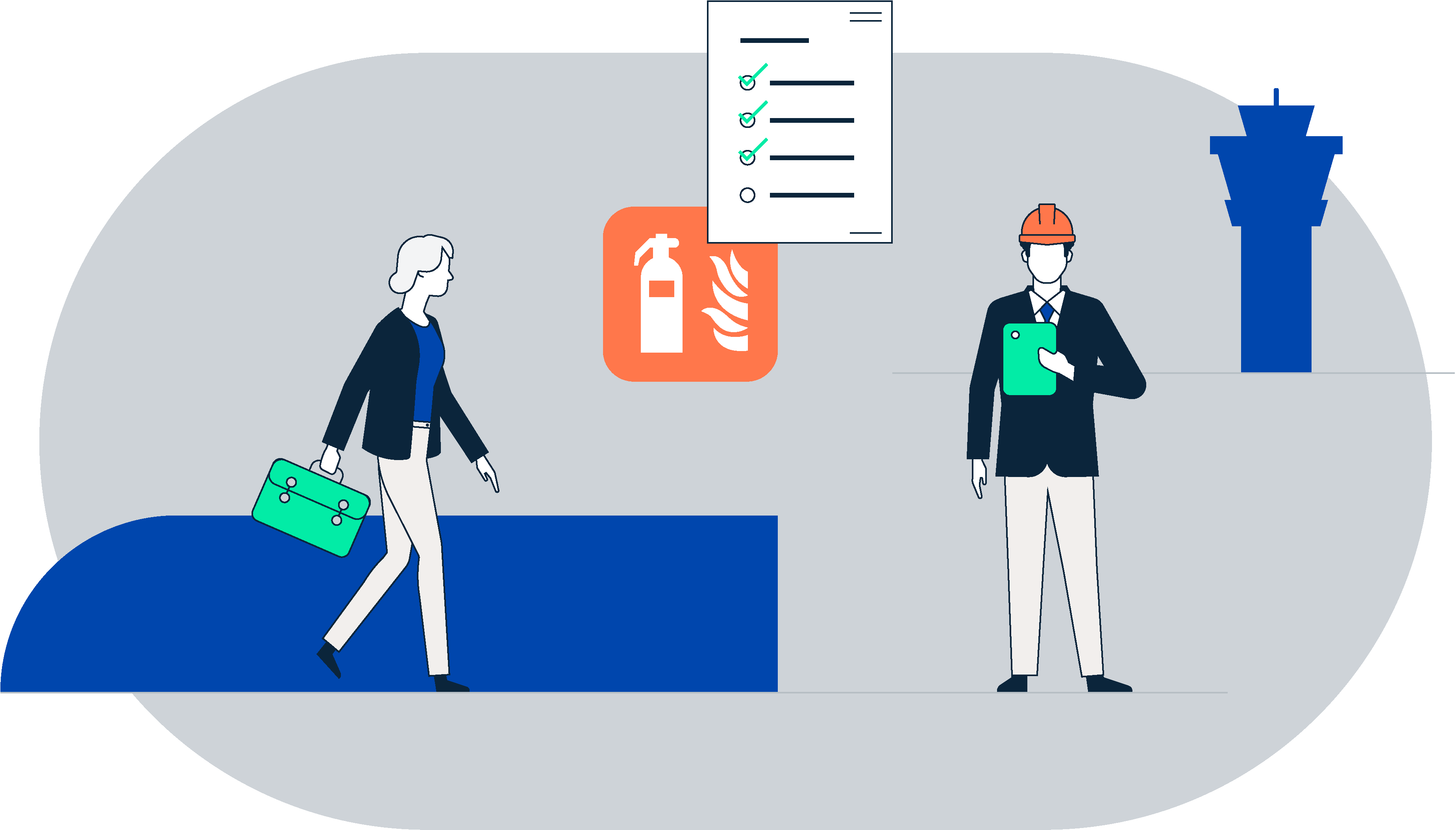 Illustration Facility Manager Flughafen