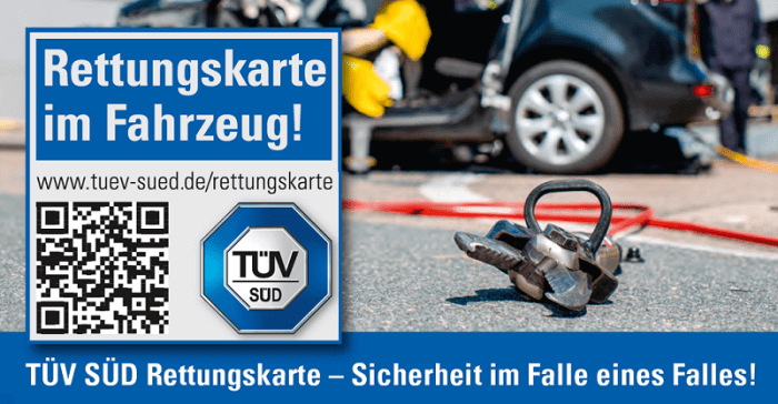 Rettungskarte für das eigene Auto